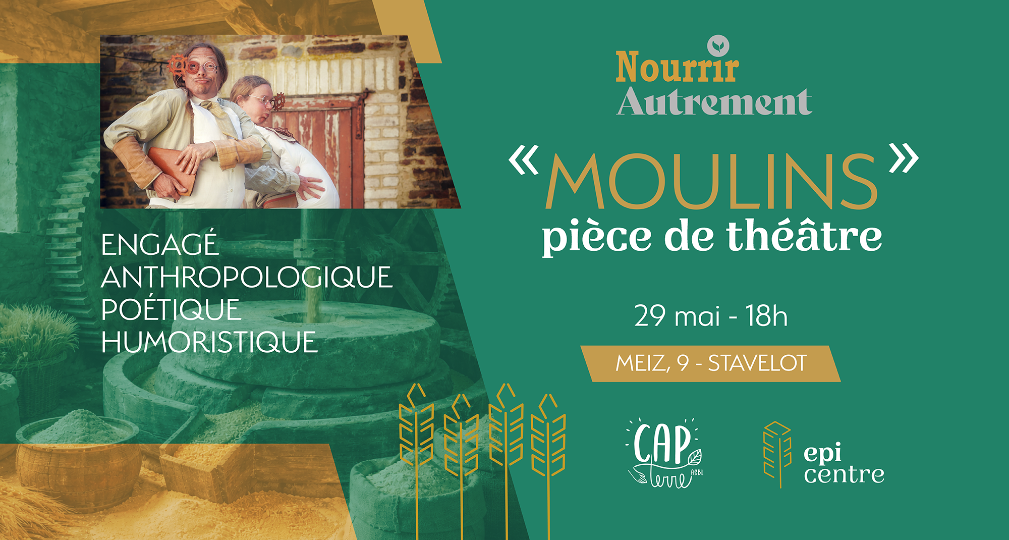 Cap Terre vous invite à un moment de théâtre engagé, anthropologique, poétique et humoristique